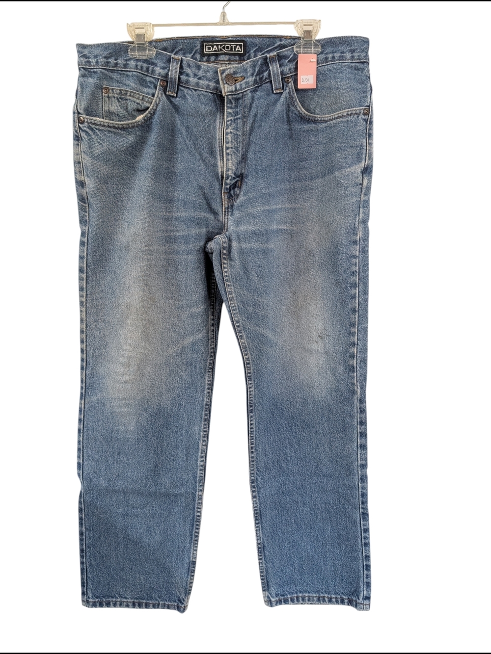 Vintage 1990's Dakota Men's Relaxed Fit Light Blue Jeans Made In Canada